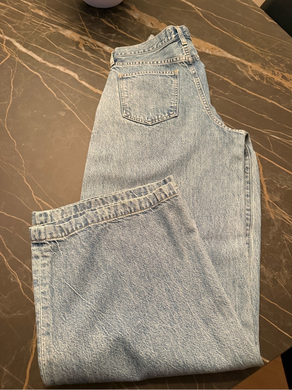 AGOLDE Blue Ellis Jeans, size 24, like new - Picture 4 of 8